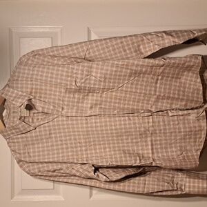 #*8 Eddie bower  Collection Size L Men's long sleeve plaid dress sure